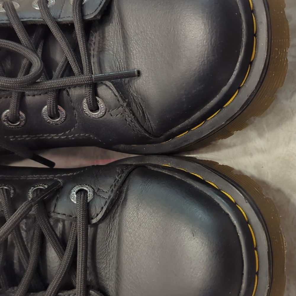 Dr Martens Faora Womens 7 Black Combat Boots - Picture 6 of 10